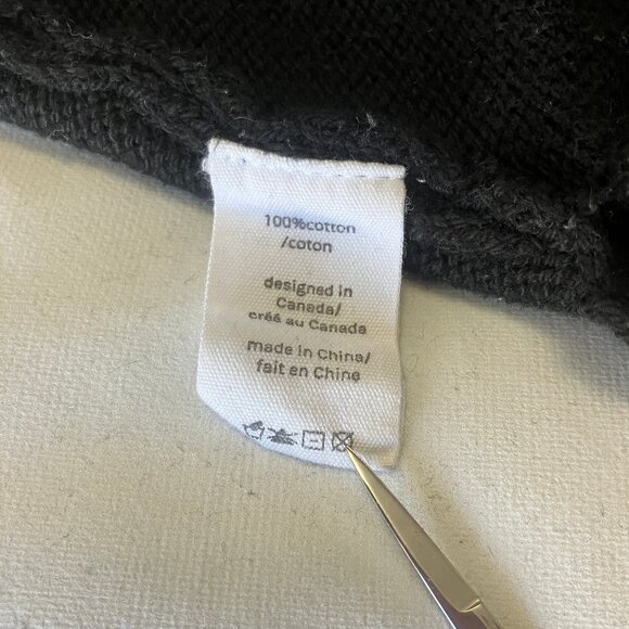 Neon Buddha | Serene Pullover 100% Cotton Black/Green High Neck Sweater – Size M - Picture 7 of 10